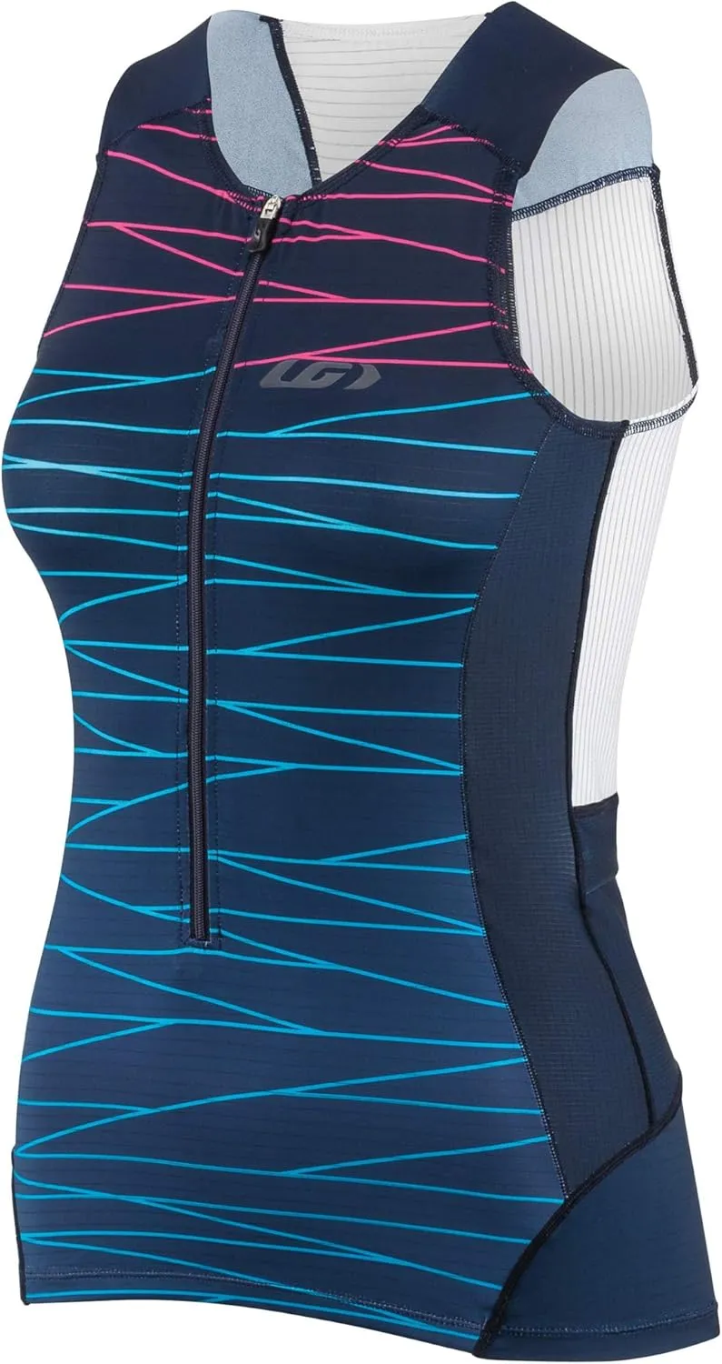 Louis Garneau Women's Pro Carbon Sleeveless Tri Top (Lazer, Medium)