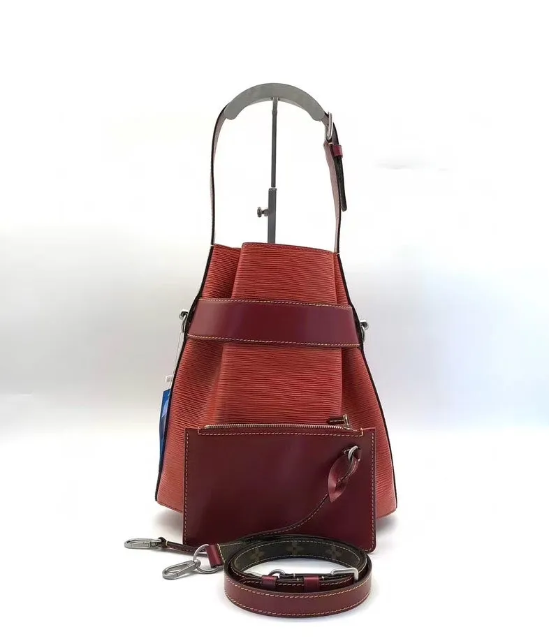 Louis Vuitton Epi Leather Red Bucket Bag