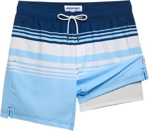 maamgic 2 in 1 Mens Swim Trunks 7 Inch Swim Shorts Swim Suits Board Shorts