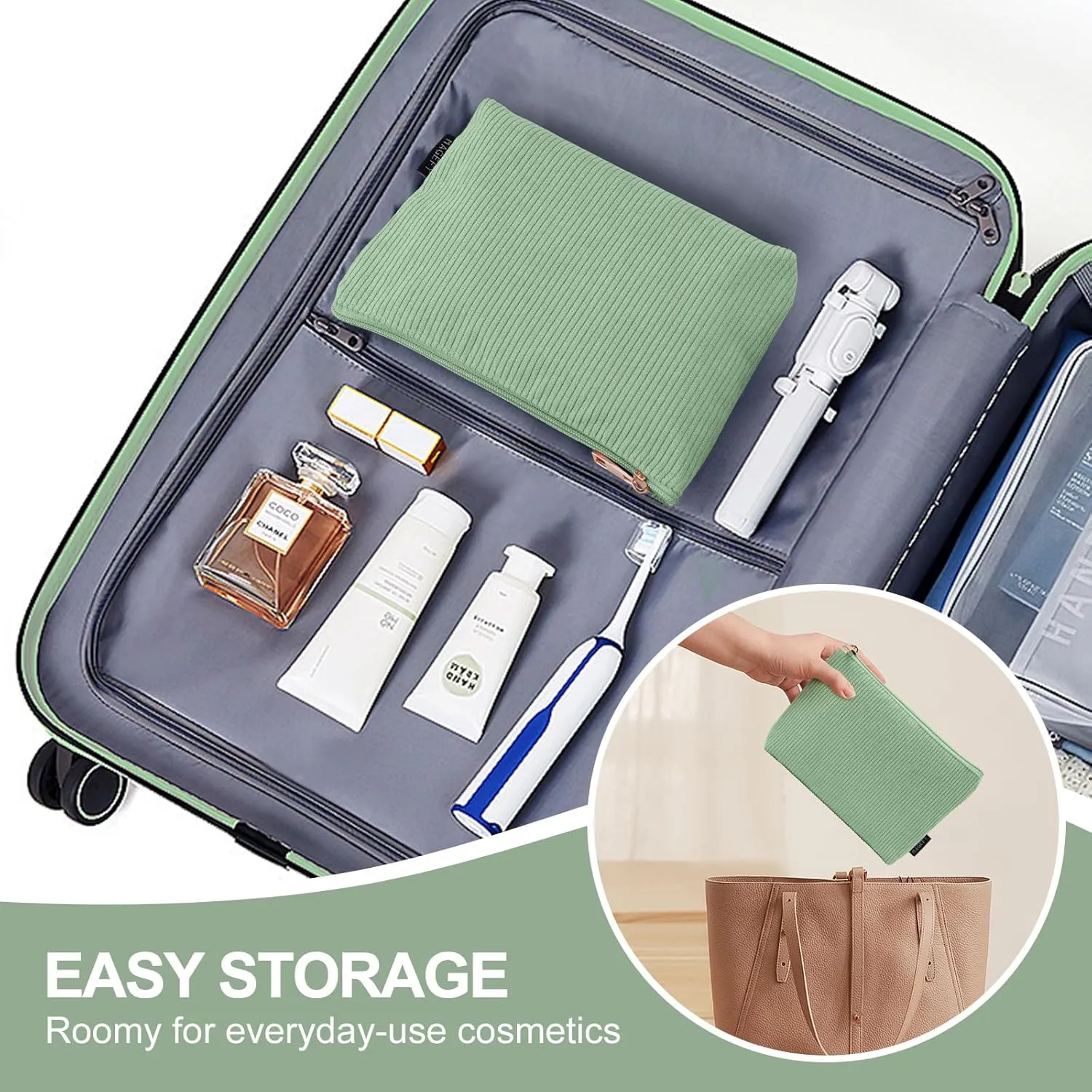 MAGEFY Makeup Bag Small Cosmetic Bag for Women