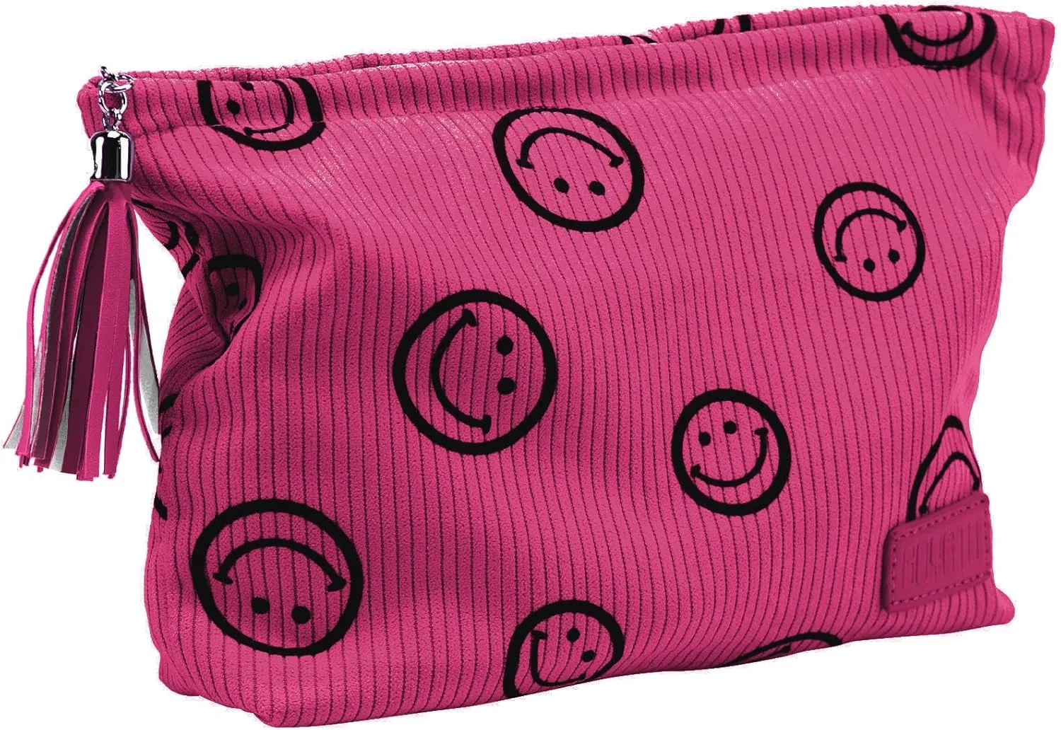 Makeup Bag Small Cosmetic Pouch: Cosmetic Bag for Purse - Cute Make up Bags with Tassel - Gifts for Teen Girl (03-Red)