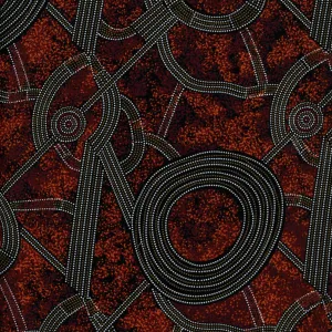 M&S Textiles - Bush Plum 2 Red by Gracie Morton