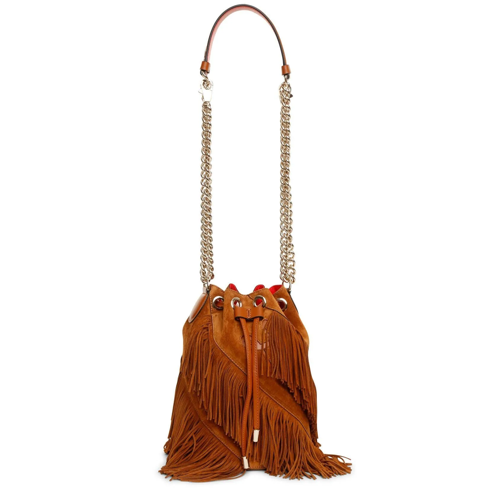 Marie Jane large suede bucket bag