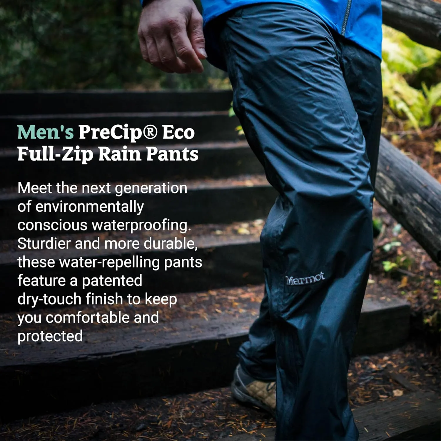 MARMOT Men's Precip Eco Full Zip Pants