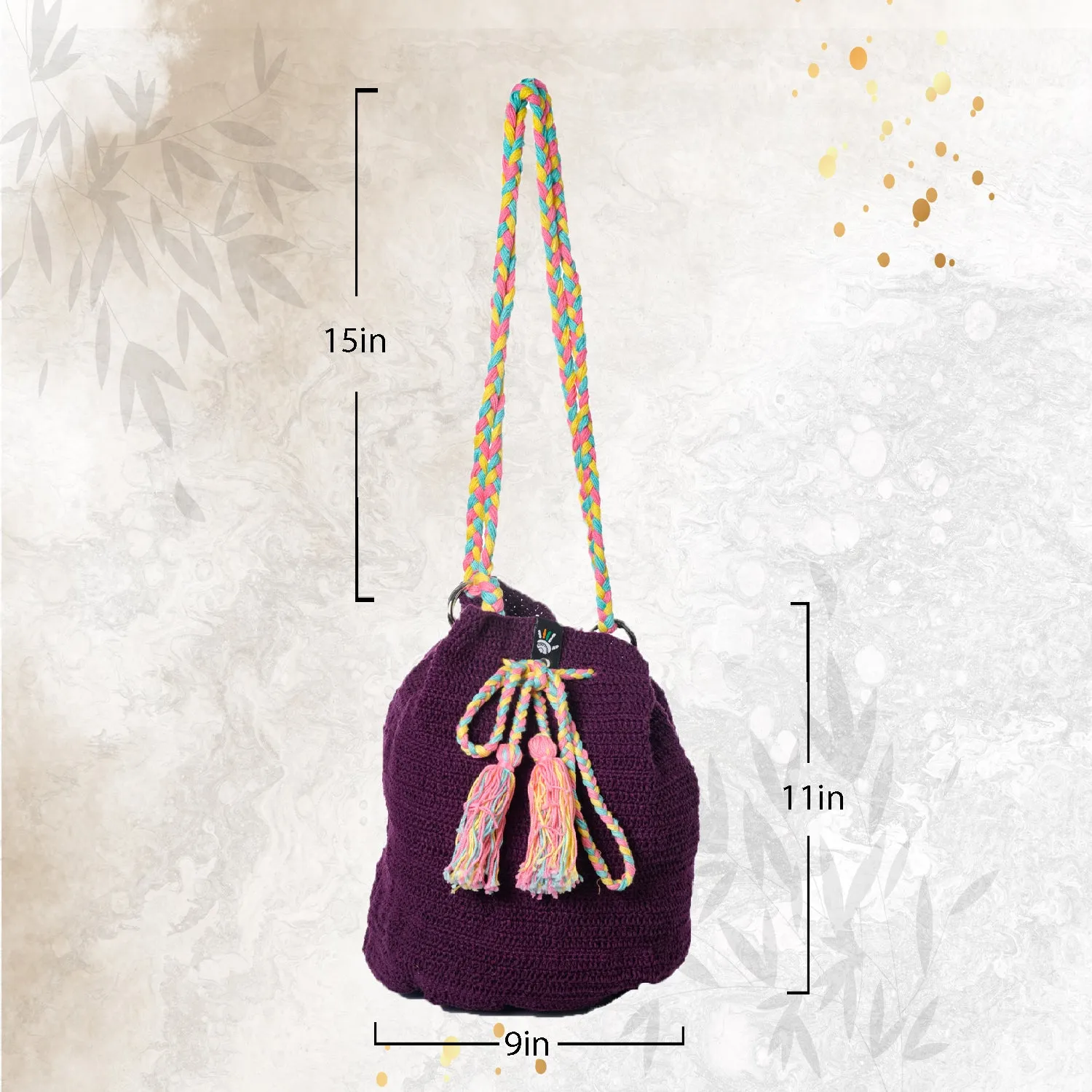 Mauve Tassel Potli