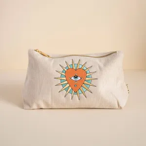 Medium Corduroy Pouch | Stone