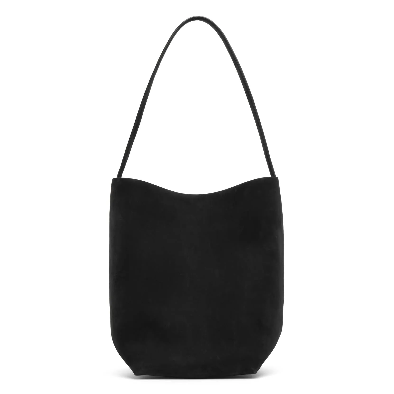 Medium N/S black nubuck tote bag