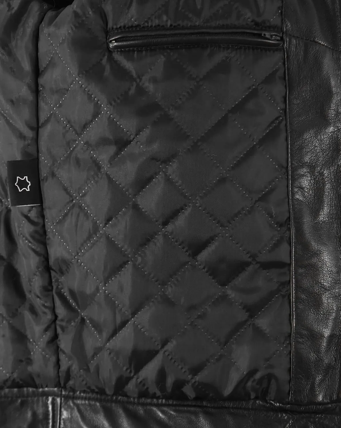 Men's Classic Genuine Leather Jacket Black Casual Fashion Biker Style Jacket 5511