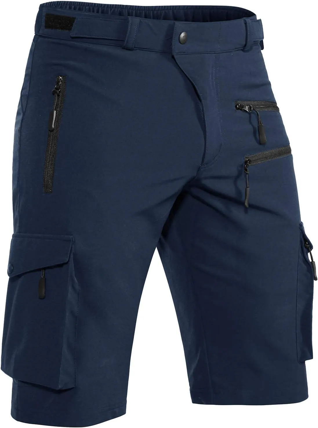 Men's Mountain Bike Shorts Stretch Hiking Cargo Shorts Quick Dry with Zipper Pocket for Bicycle Cycling Casual Golf