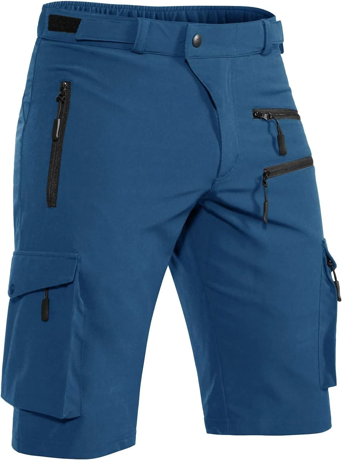 Men's Mountain Bike Shorts Stretch Hiking Cargo Shorts Quick Dry with Zipper Pocket for Bicycle Cycling Casual Golf