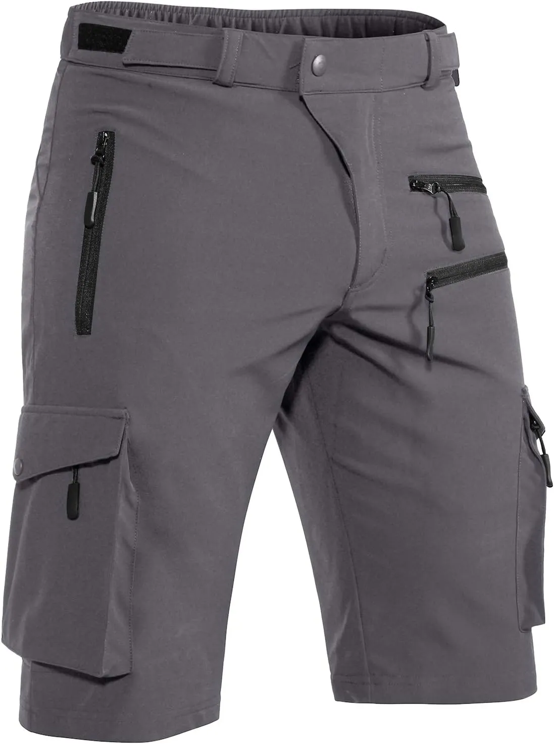 Men's Mountain Bike Shorts Stretch Hiking Cargo Shorts Quick Dry with Zipper Pocket for Bicycle Cycling Casual Golf