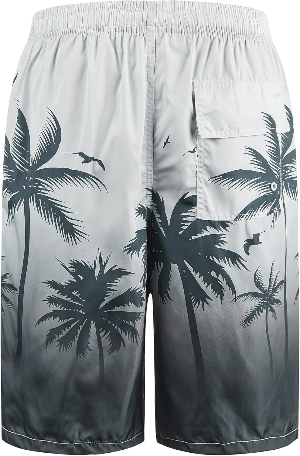 Mens Swim Trunks with Compression Liner 9" Built-in Board Shorts 2 in 1 Quick Dry Bathing Suits with Zipper Pockets