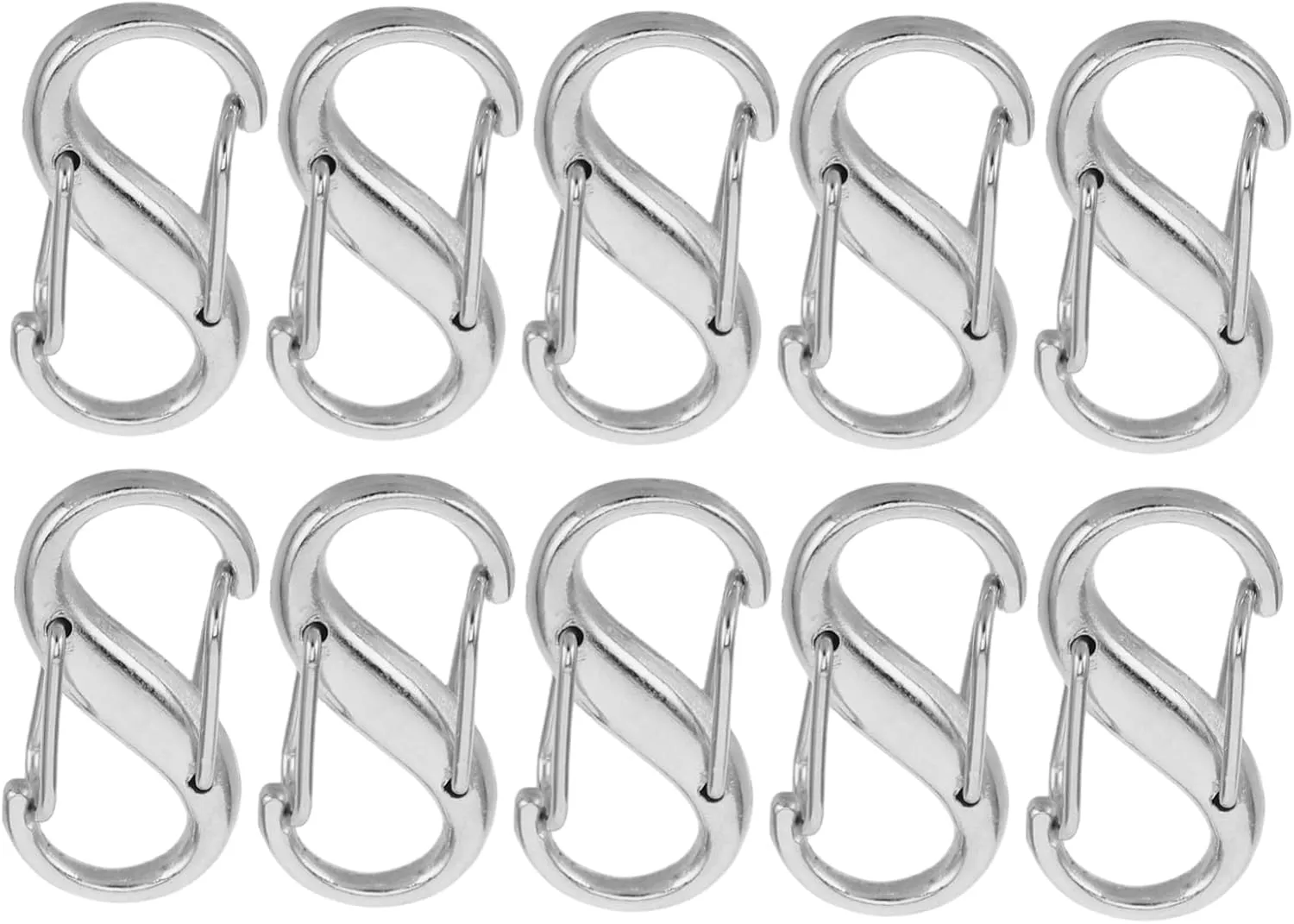 Metal Bag Chain Buckle 10pcs Adjustable Shoulder Strap Buckles Fashion Purse Clip Sturdy Zinc Alloy