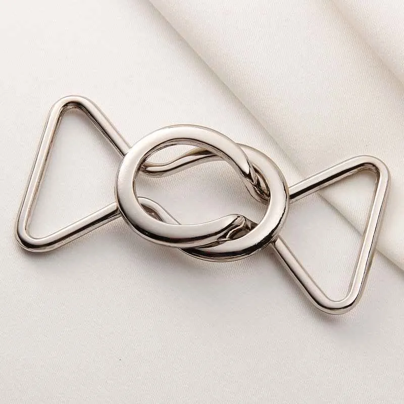 Metal Coat Belt Buckles Adjustable Waist Clasps with Rings 20pcs