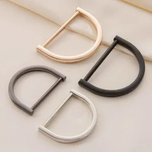 Metal D-Ring Strap Adjusters Buckles for Bags Belts 20 Pack(4 Colors)