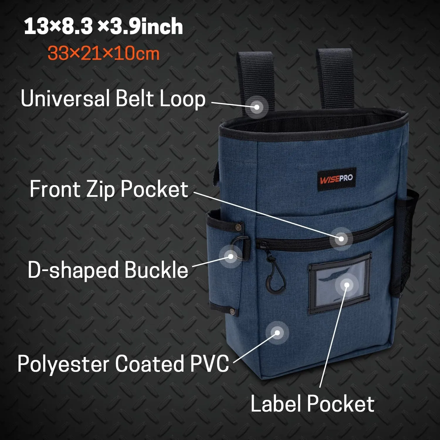 Metal Detecting Pouch Bag, Portable Waist Digger Tools Bag, Detecting Digger Pack Pouch for PinPointer