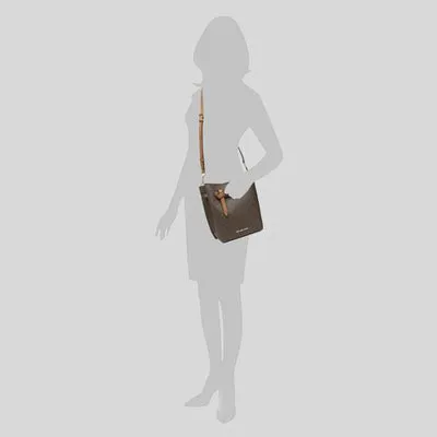 MICHAEL KORS Emilia Small Satchel/Bucket Bag with Crossbody Detachable Strap