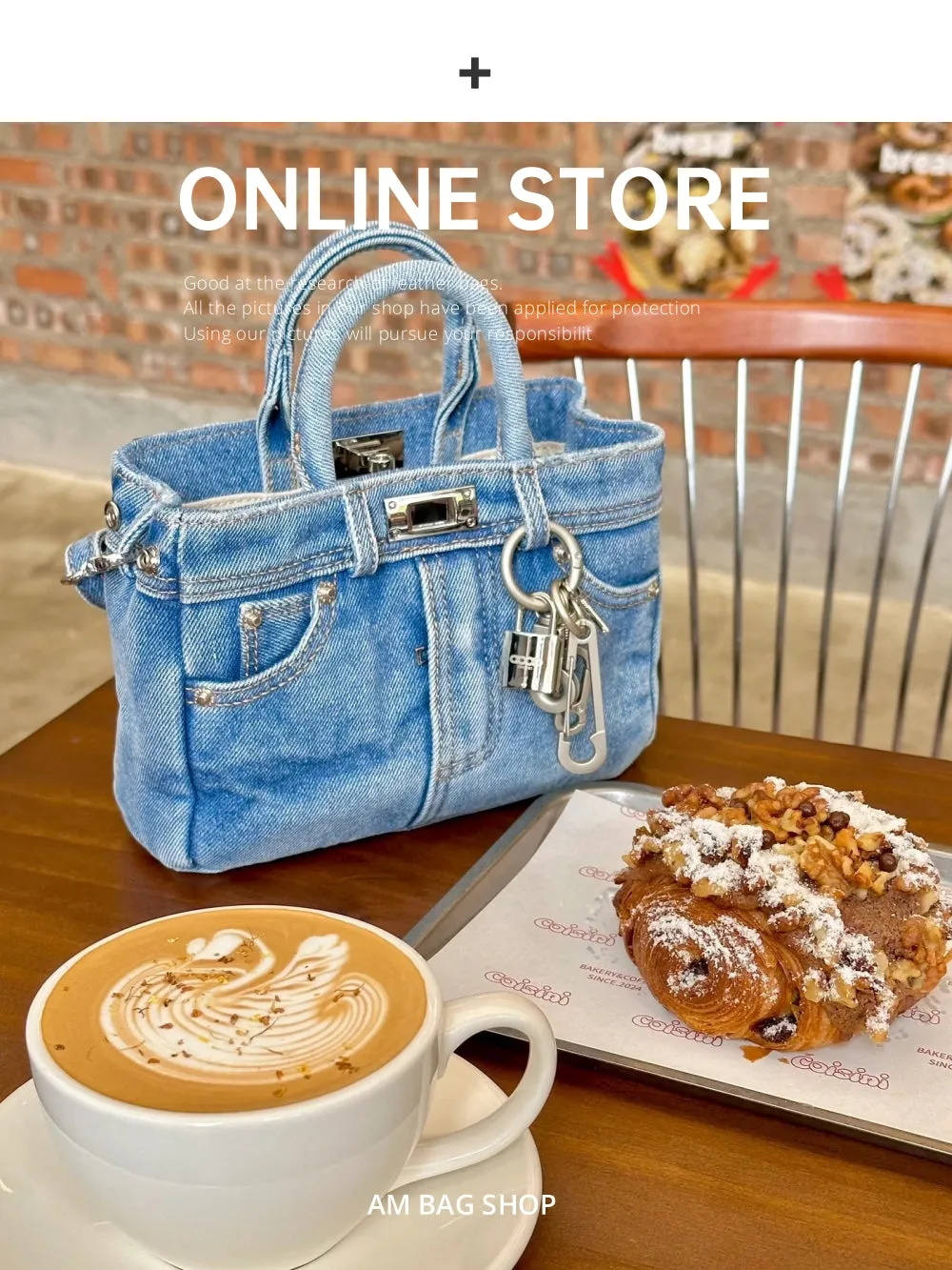 Mini Denim Handbag