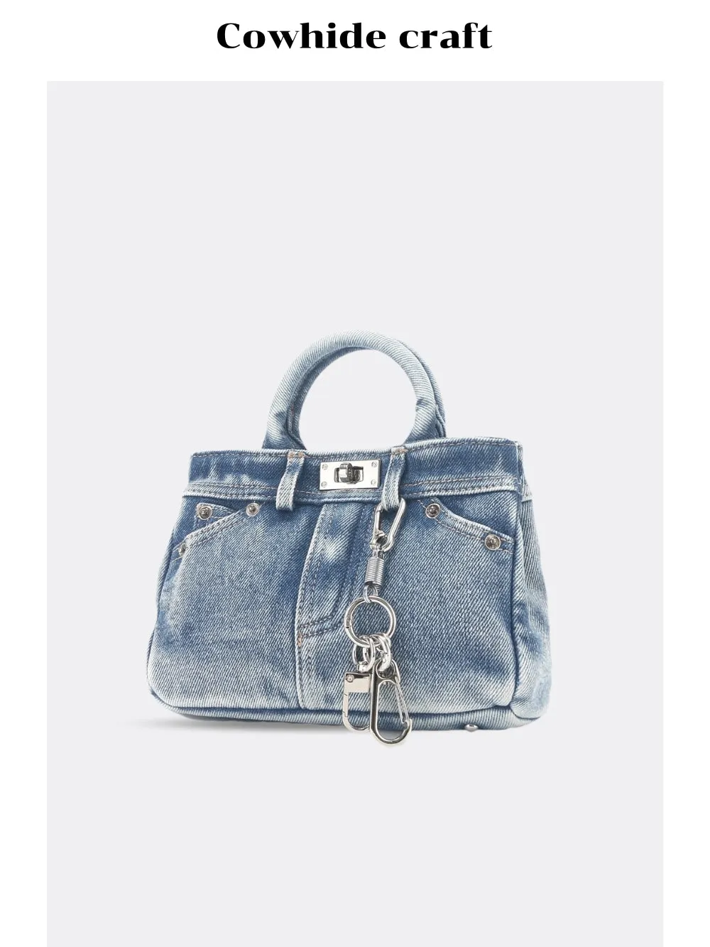 Mini Denim Handbag