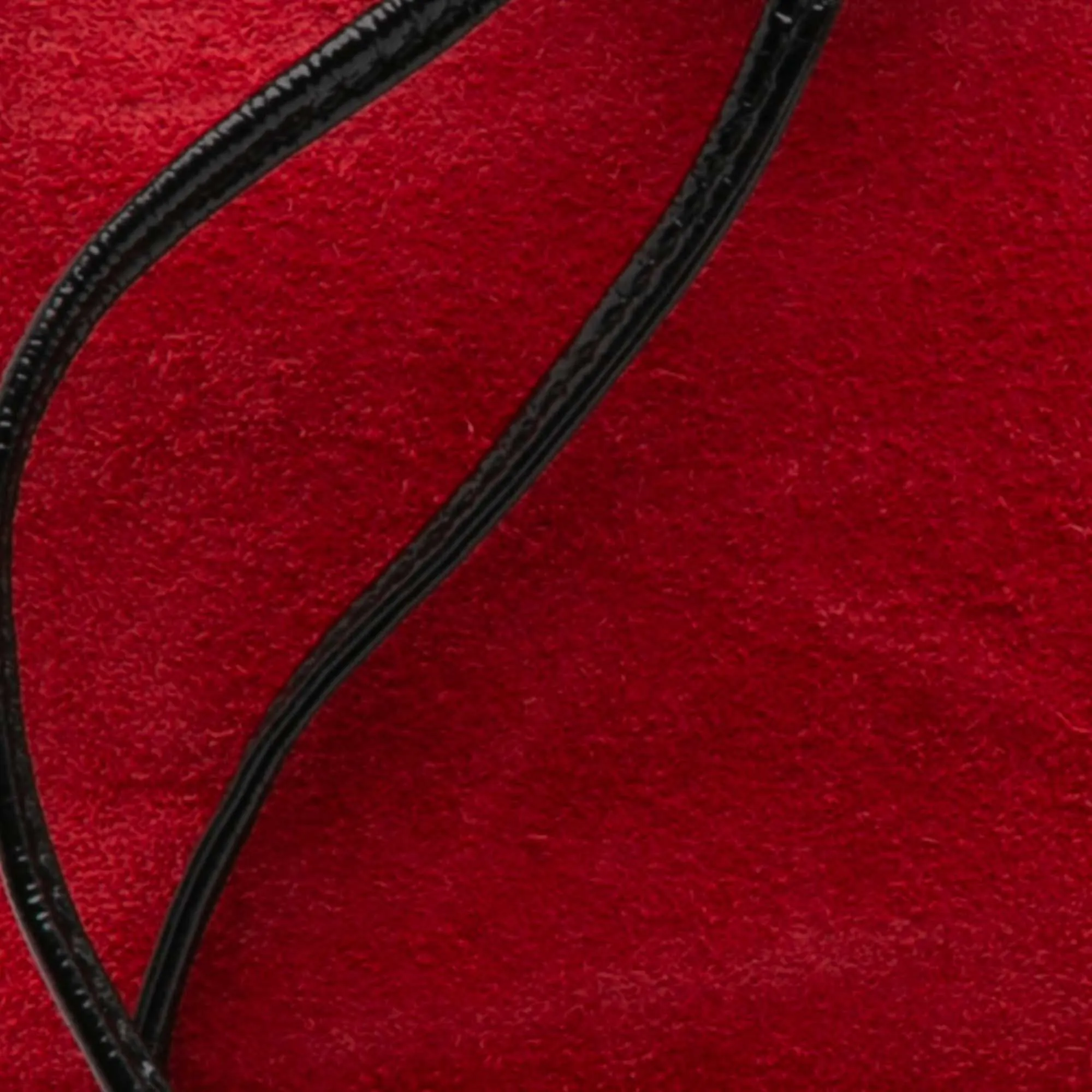 Mini Suede and Patent Web Ophidia Bucket Bag