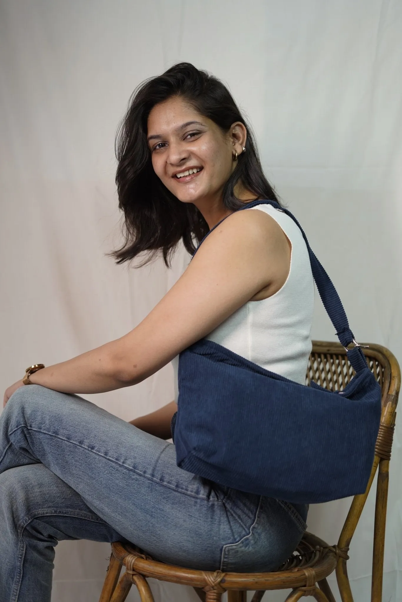 Minimalist Corduroy Sling Bag