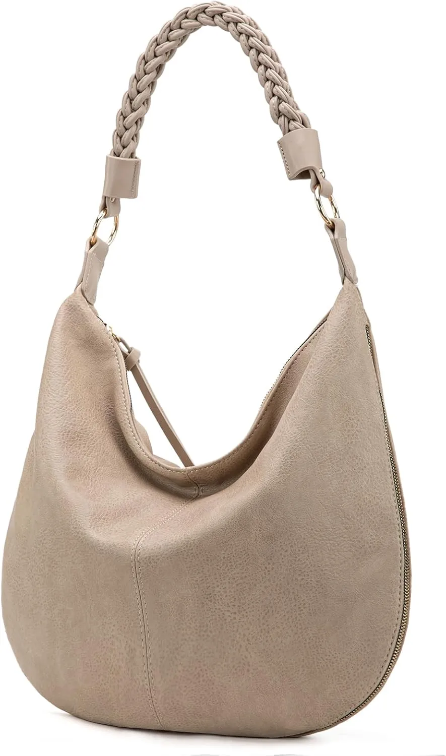 Montana West Large Hobo Bags for Women Slouchy Shoulder Purse Handbag with Zipper and Woven Handle