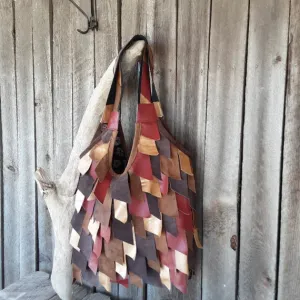 Multicolor Shoulder Bag with Tassels
