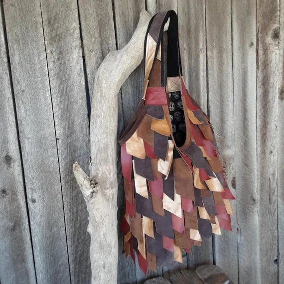 Multicolor Shoulder Bag with Tassels