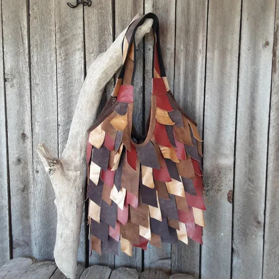 Multicolor Shoulder Bag with Tassels