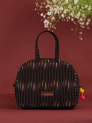 Multicolour Ikat  Bucket Style Hand Bag - B0701