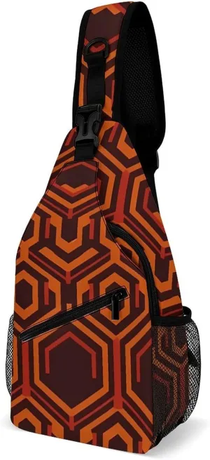 Multifunctional Outdoor Shining Overlook Printed Chest Bag Fashionable And Portable Outdoor Messenger Bag Suitable for Use in Multiple Scenarios Such As Traveling, Outdoor, Commuting, Etc.