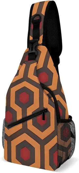 Multifunctional Outdoor Shining Overlook Printed Chest Bag Fashionable And Portable Outdoor Messenger Bag Suitable for Use in Multiple Scenarios Such As Traveling, Outdoor, Commuting, Etc.