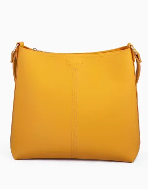 Mustard Hobo Tote Bag