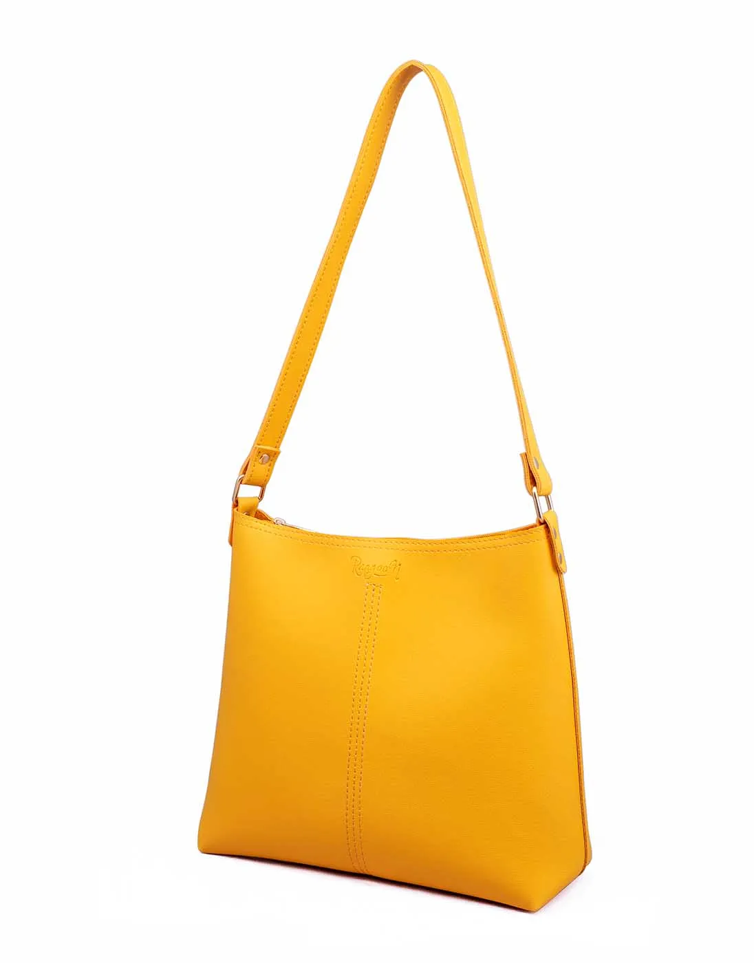 Mustard Hobo Tote Bag