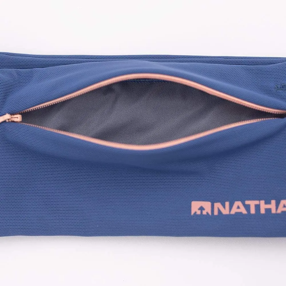 Nathan Zipster Running Belt for Men and Women, Bounce Free Waist Pack, Running Fanny Pack Women, Pockets with Zippers, Fits All iPhones