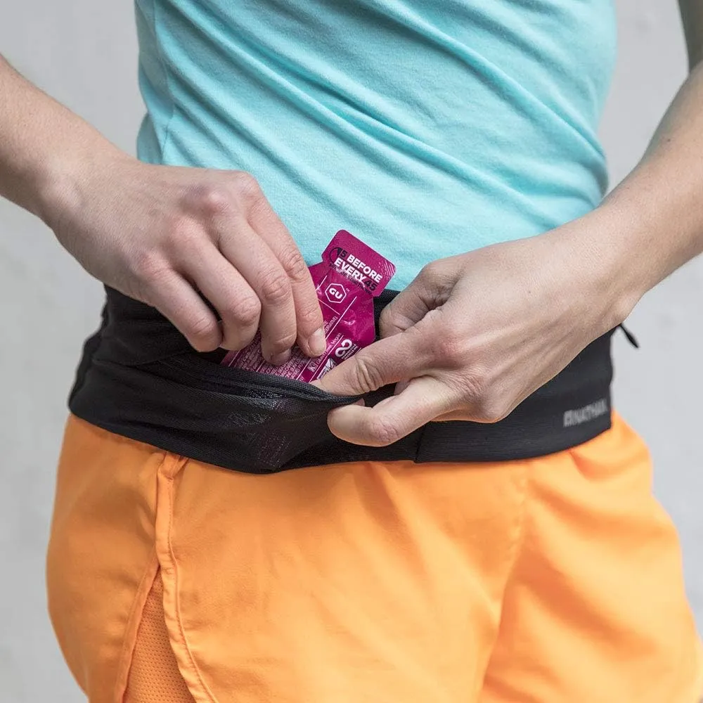 Nathan Zipster Running Belt for Men and Women, Bounce Free Waist Pack, Running Fanny Pack Women, Pockets with Zippers, Fits All iPhones
