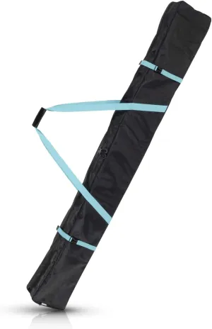 Navaris Ski Bag for Men and Women - Ski Bag for 1 Pair of Skis and Poles with Zipper, 2 Straps with Buckles and Carrying Handle - 2 Sizes