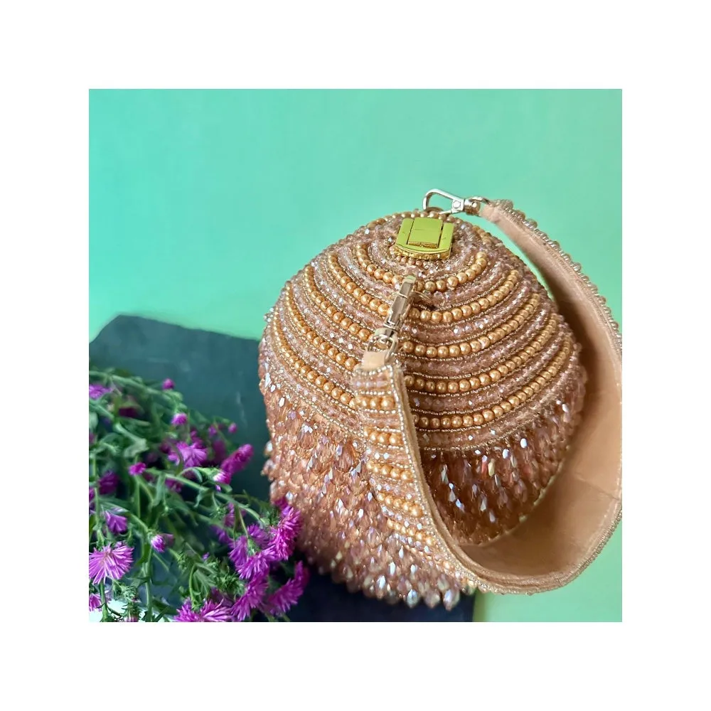 Nayaab by Sonia Pristine Overload Gold Potli for Women
