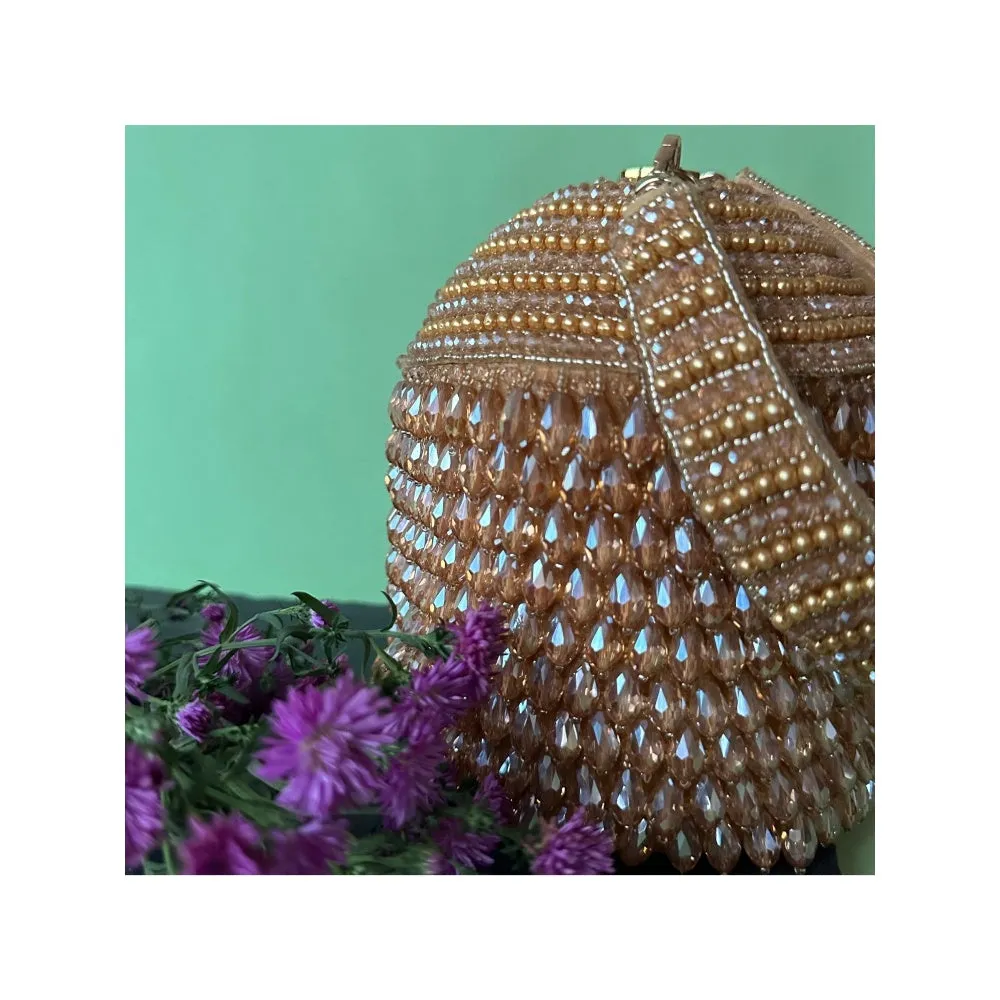 Nayaab by Sonia Pristine Overload Gold Potli for Women
