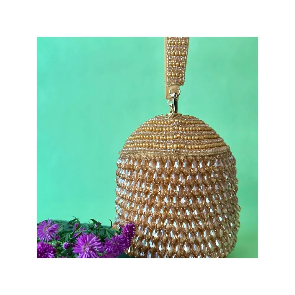 Nayaab by Sonia Pristine Overload Gold Potli for Women