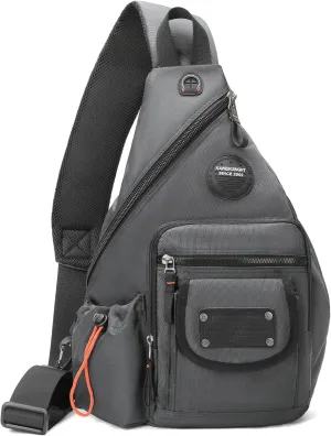 NICGID Sling Bag Backpack, 13.3'' 14.1'' Laptop Bag Crossbody Shoulder Chest Backpacks Travel Outdoors for Men Women