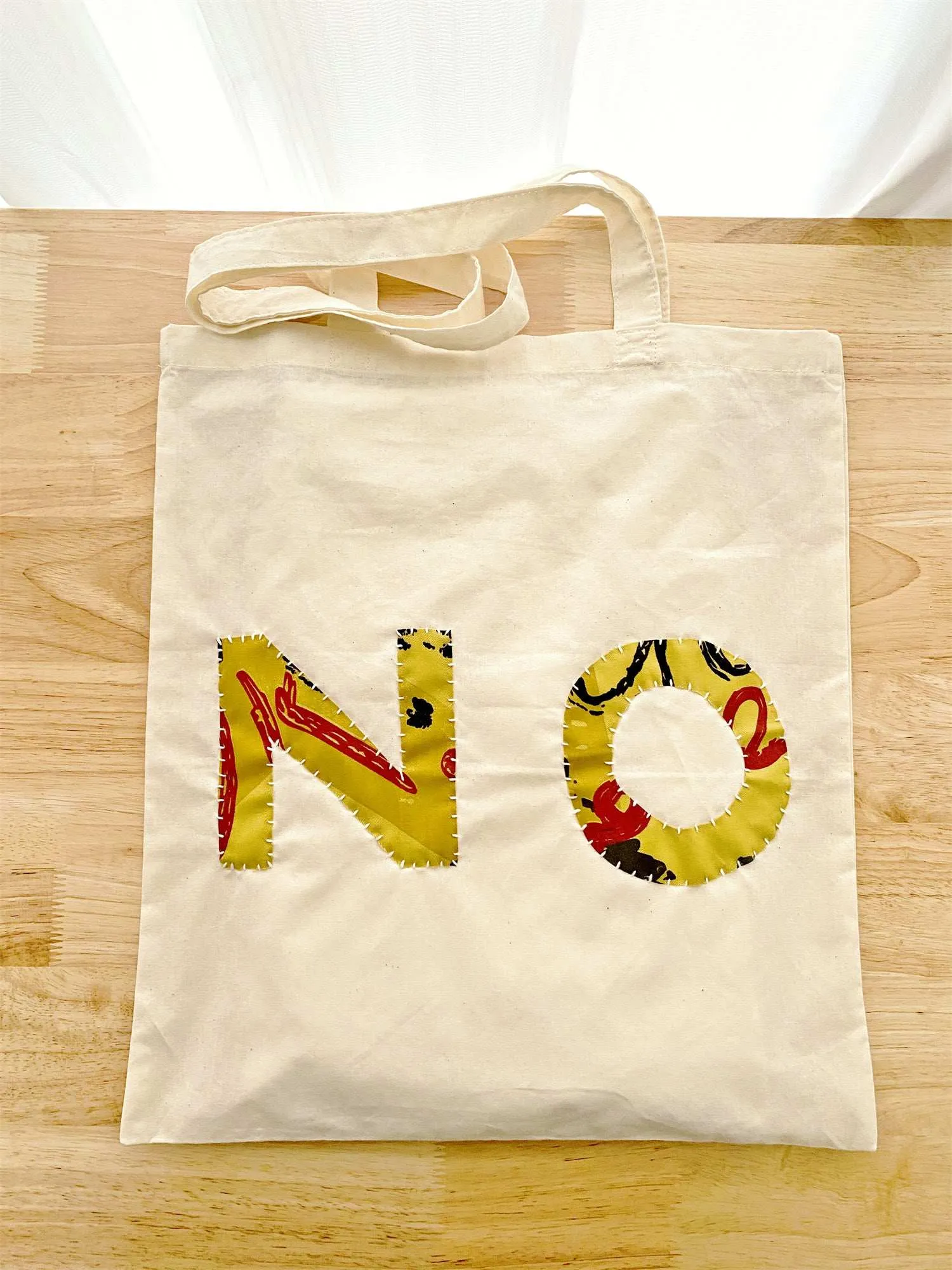 No Patchwork Cotton Tote