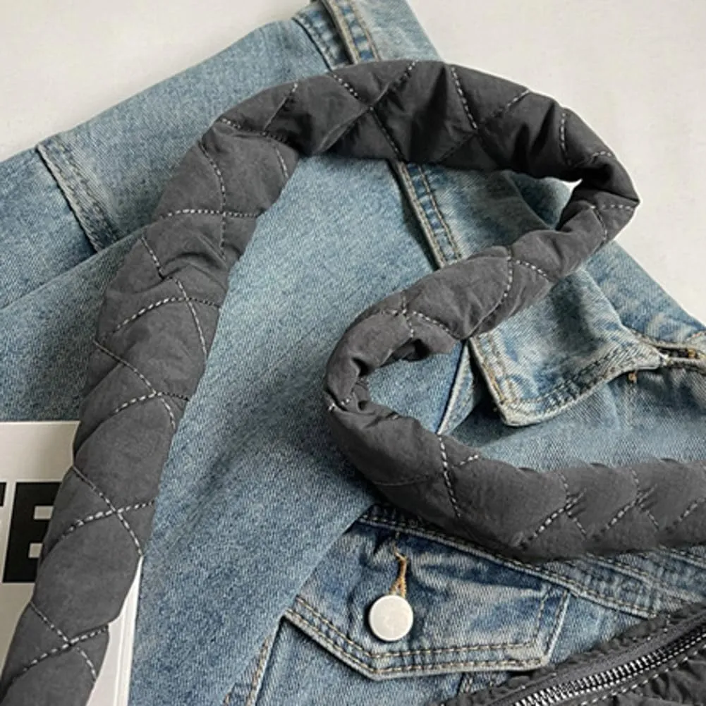 Nylon Hobo Bags for Women Fashion Shoulder Bag with Bowknot Slouchy Crossbody Bag Purse