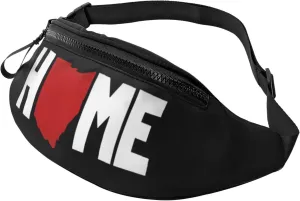Ohio Map State Crossbody waist bag, casual chest bag