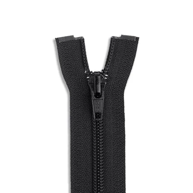 One-Way Separating Coil Zippers