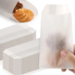 Outus 1000 Pcs Flat Glassine Bags Waxed Paper Cookies Packaging Semi Transparent Cookie Sleeves Treat Bags Small Paper Supplies for Handmade Soaps Packaging Bakery Cookies Candy Party Favor (3x5 Inch)