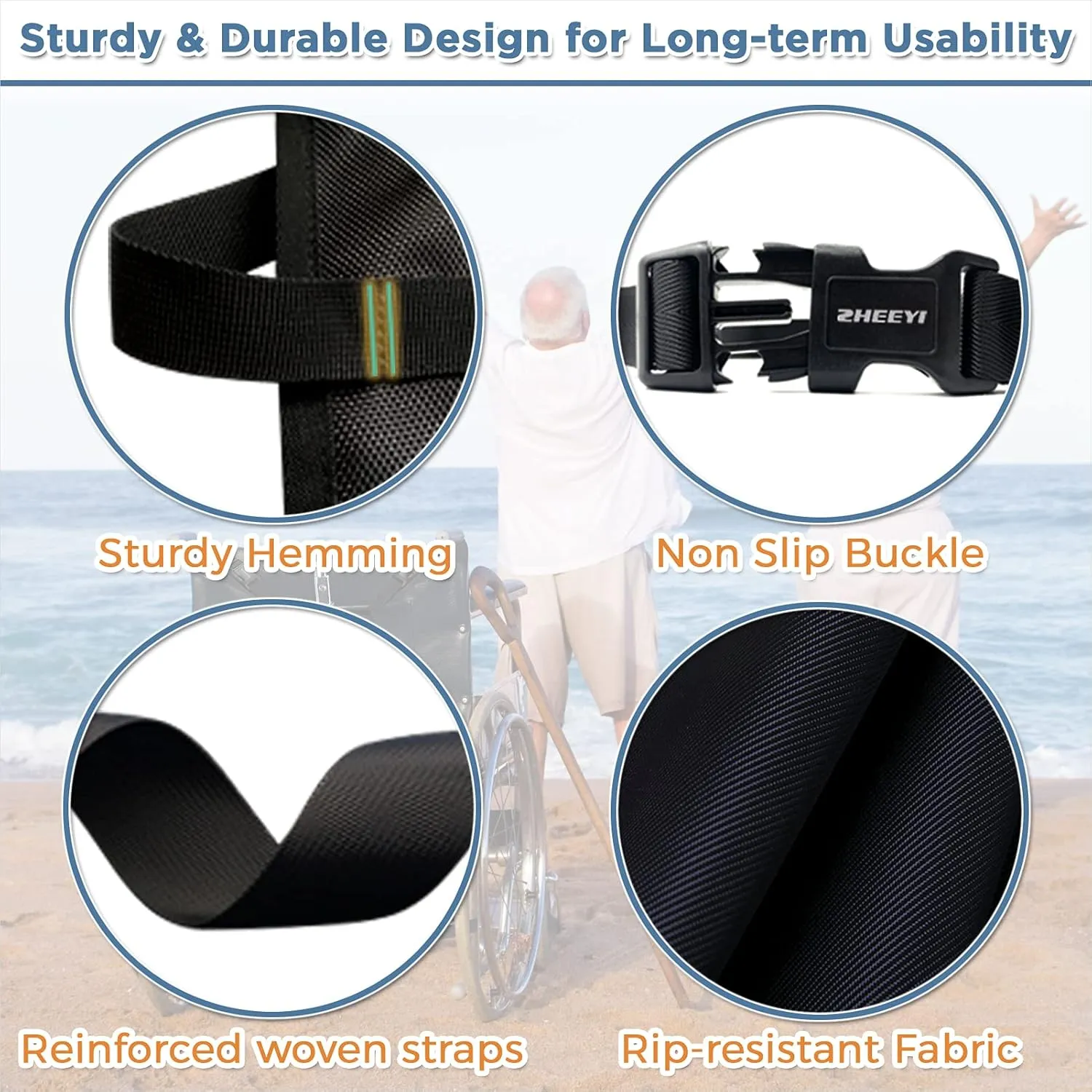 Oxygen Cylinder Bag for Wheelchairs with Buckles, Fits Any Wheelchair, Black (Fits Most Oxygen cylinders)