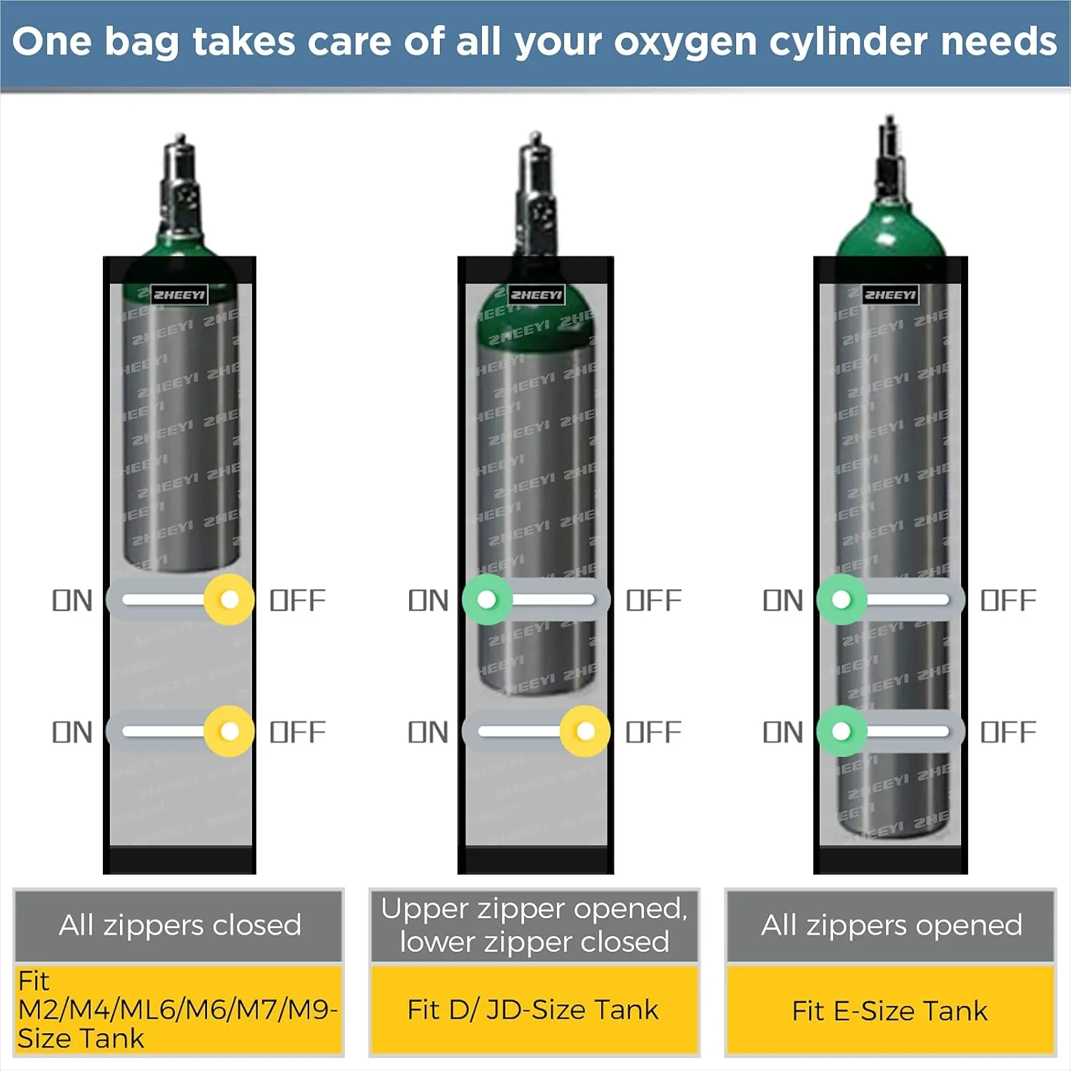 Oxygen Cylinder Bag for Wheelchairs with Buckles, Fits Any Wheelchair, Black (Fits Most Oxygen cylinders)