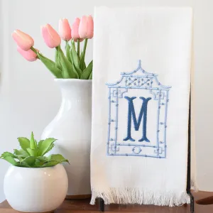 Pagoda with Initial Hand Towel