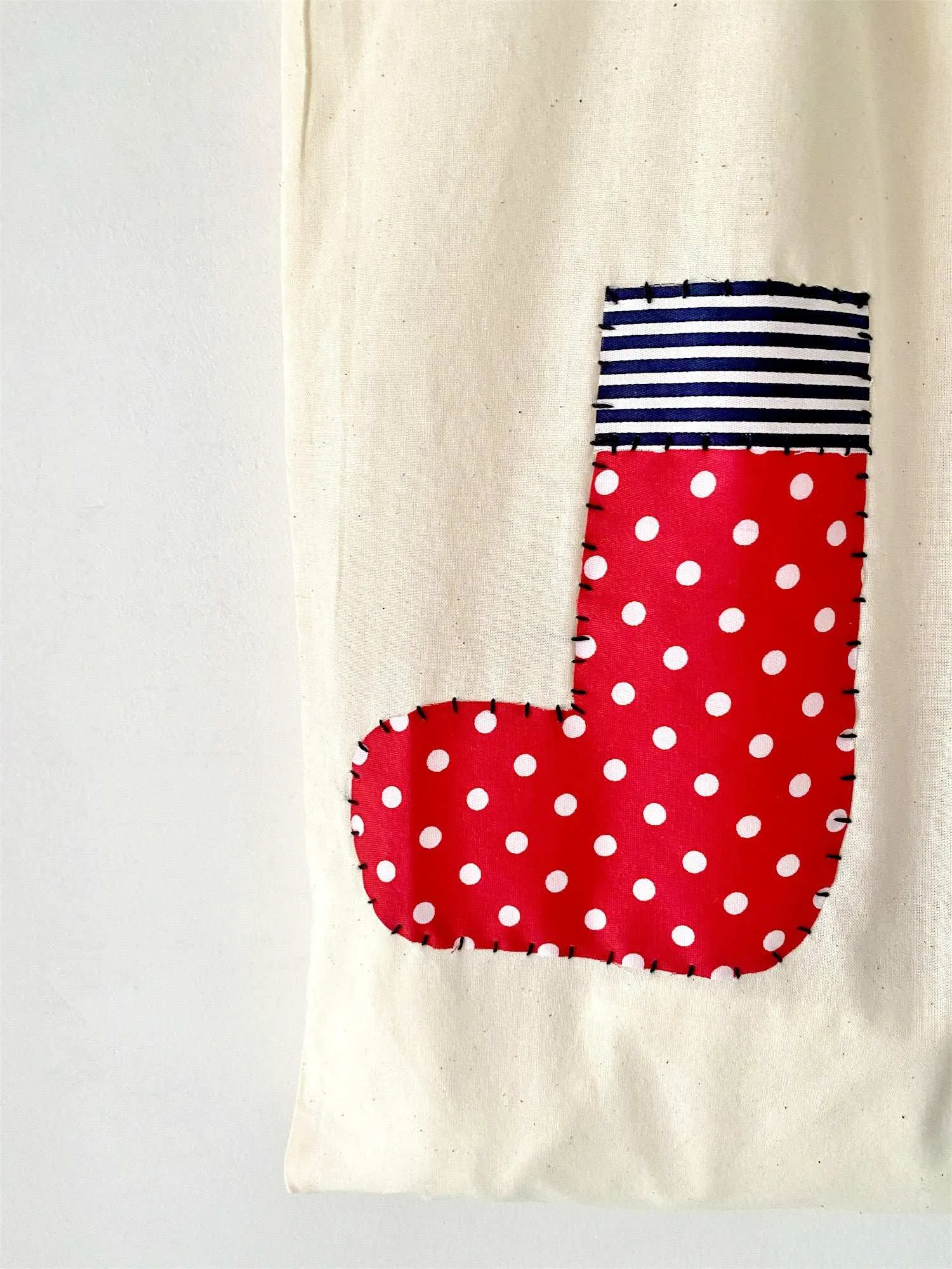 Patch Socks Cotton Tote